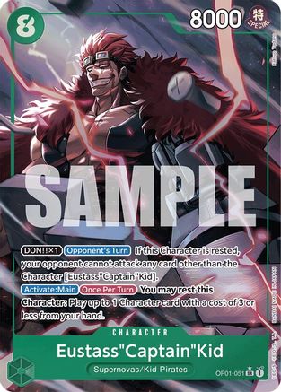 Eustass"Captain"Kid (OP01-051) (Alternate Art) (OP01-051) - Premium Booster -The Best- Foil - Single Cards