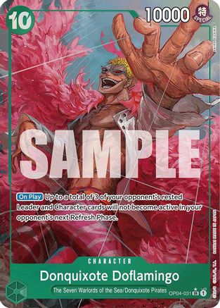 Donquixote Doflamingo (Alternate Art) (OP04-031) - Premium Booster -The Best- Foil - Single Cards