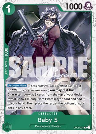 Baby 5 (OP05-034) (Jolly Roger Foil) (OP05-034) - Premium Booster -The Best- Foil - Single Cards