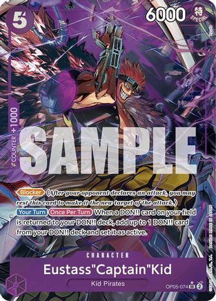 Eustass"Captain"Kid (OP05-074) (Alternate Art) (OP05-074) - Premium Booster -The Best- Foil - Single Cards