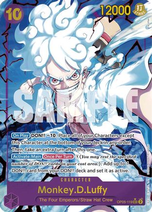 Monkey.D.Luffy (OP05-119) (Alternate Art) (OP05-119) - Premium Booster -The Best- Foil - Single Cards