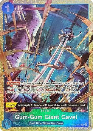 Gum-Gum Giant Gavel (Premium Card Collection -Best Selection Vol. 2-) (OP03-055) - One Piece Promotion Cards - Single Cards