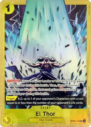 El Thor (Premium Card Collection -Best Selection Vol. 2-) (OP05-114) - One Piece Promotion Cards - Single Cards