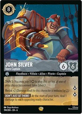 John Silver - Stern Captain (194/204) - Azurite Sea - Single Cards