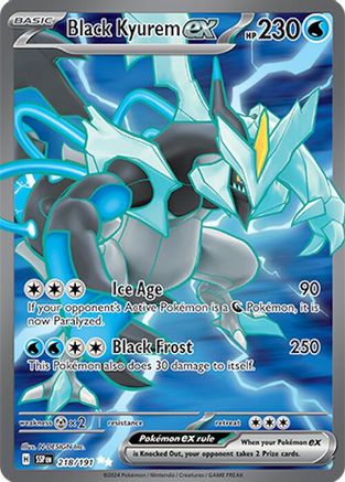 Black Kyurem ex 218 - SV08 Surging Sparks Holofoil - Single Cards