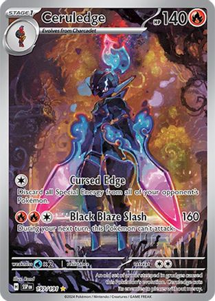 Ceruledge 197 - SV08 Surging Sparks Holofoil - Single Cards