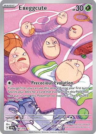 Exeggcute 192 - SV08 Surging Sparks Holofoil - Single Cards