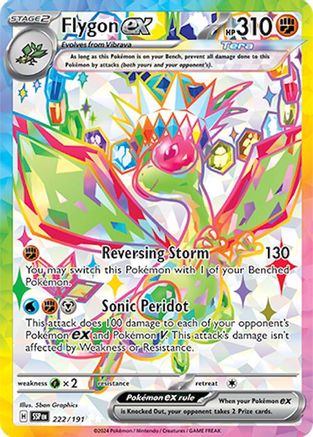 Flygon ex 222 - SV08 Surging Sparks Holofoil - Single Cards
