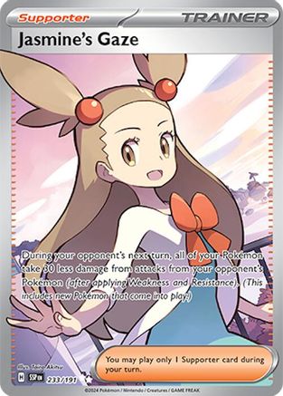 Jasmine's Gaze 233 - SV08 Surging Sparks Holofoil - Single Cards