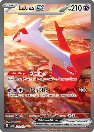 Latias ex 239 - SV08 Surging Sparks Holofoil - Single Cards