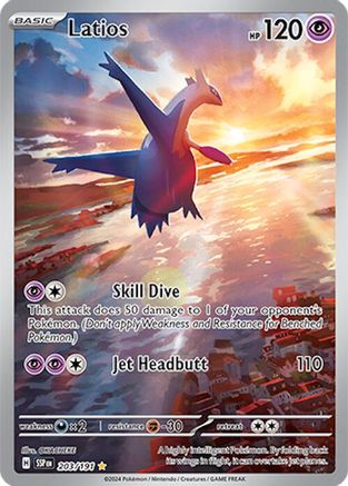 Latios 203 - SV08 Surging Sparks Holofoil - Single Cards