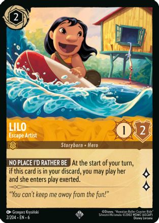 Lilo - Escape Artist (2/204) - Azurite Sea - Single Cards