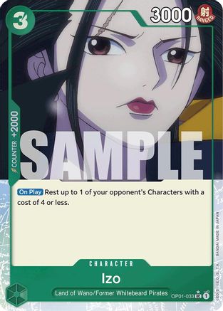Izo (OP01-033) (Full Art) (OP01-033) - Premium Booster -The Best- Foil - Single Cards