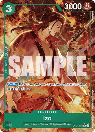 Izo (OP01-033) (Alternate Art) (OP01-033) - Premium Booster -The Best- Foil - Single Cards