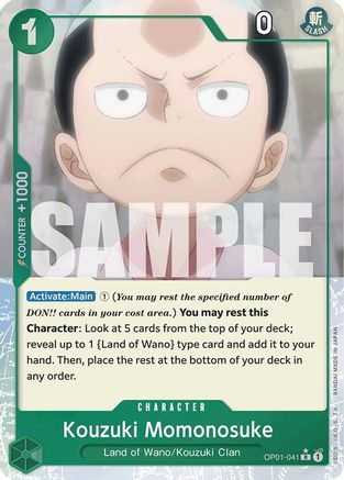 Kouzuki Momonosuke (Full Art) (OP01-041) - Premium Booster -The Best- Foil - Single Cards
