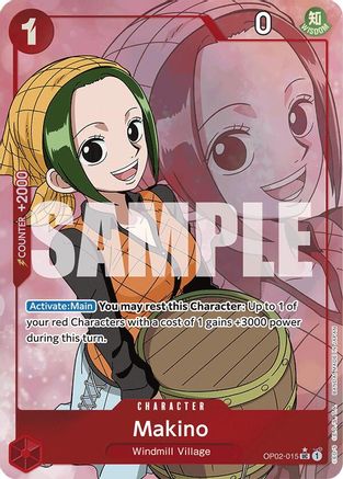 Makino (Full Art) (OP02-015) - Premium Booster -The Best- Foil - Single Cards