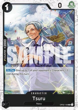 Tsuru (Jolly Roger Foil) (OP02-106) - Premium Booster -The Best- Foil - Single Cards