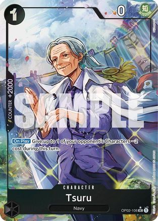 Tsuru (Full Art) (OP02-106) - Premium Booster -The Best- Foil - Single Cards