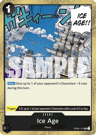 Ice Age (Jolly Roger Foil) (OP02-117) - Premium Booster -The Best- Foil - Single Cards