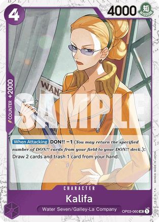 Kalifa (Jolly Roger Foil) (OP03-060) - Premium Booster -The Best- Foil - Single Cards