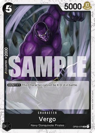 Vergo (Jolly Roger Foil) (OP03-079) - Premium Booster -The Best- Foil - Single Cards