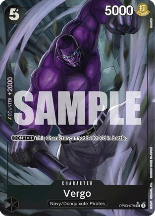 Vergo (Full Art) (OP03-079) - Premium Booster -The Best- Foil - Single Cards
