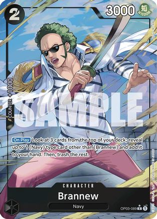Brannew (Alternate Art) (OP03-089) - Premium Booster -The Best- Foil - Single Cards
