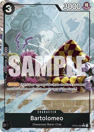 Bartolomeo (OP04-089) (Full Art) (OP04-089) - Premium Booster -The Best- Foil - Single Cards