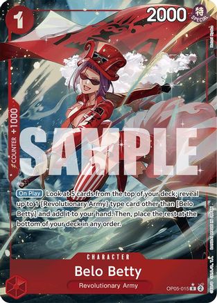 Belo Betty (Full Art) (OP05-015) - Premium Booster -The Best- Foil - Single Cards