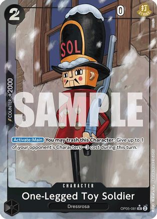 One-Legged Toy Soldier (Full Art) (OP05-081) - Premium Booster -The Best- Foil - Single Cards