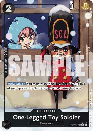 One-Legged Toy Soldier (Alternate Art) (OP05-081) - Premium Booster -The Best- Foil - Single Cards