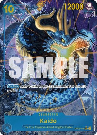 Kaido (OP05-118) (Alternate Art) (OP05-118) - Premium Booster -The Best- Foil - Single Cards