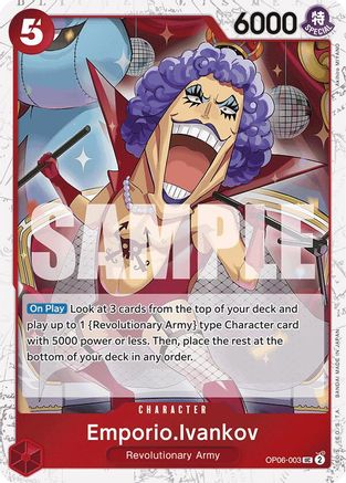 Emporio.Ivankov (Jolly Roger Foil) (OP06-003) - Premium Booster -The Best- Foil - Single Cards