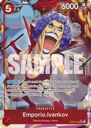 Emporio.Ivankov (Full Art) (OP06-003) - Premium Booster -The Best- Foil - Single Cards