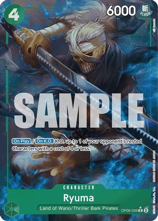 Ryuma (Full Art) (OP06-036) - Premium Booster -The Best- Foil - Single Cards