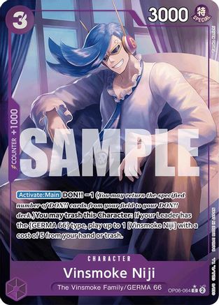 Vinsmoke Niji (OP06-064) (Full Art) (OP06-064) - Premium Booster -The Best- Foil - Single Cards
