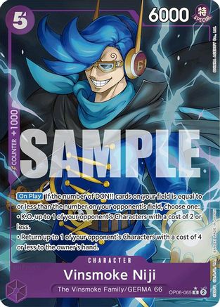 Vinsmoke Niji (OP06-065) (Alternate Art) (OP06-065) - Premium Booster -The Best- Foil - Single Cards