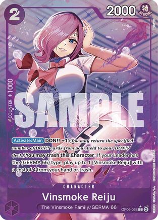 Vinsmoke Reiju (OP06-068) (Full Art) (OP06-068) - Premium Booster -The Best- Foil - Single Cards