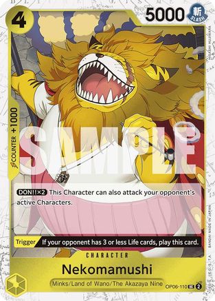 Nekomamushi (Jolly Roger Foil) (OP06-110) - Premium Booster -The Best- Foil - Single Cards