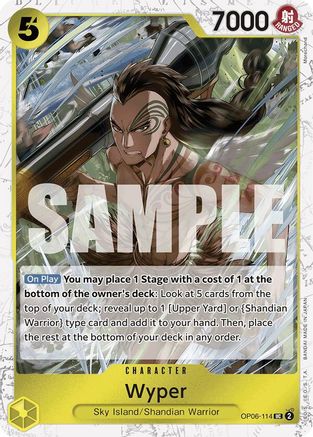 Wyper (Jolly Roger Foil) (OP06-114) - Premium Booster -The Best- Foil - Single Cards