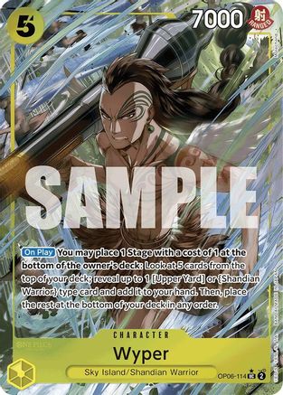 Wyper (Full Art) (OP06-114) - Premium Booster -The Best- Foil - Single Cards