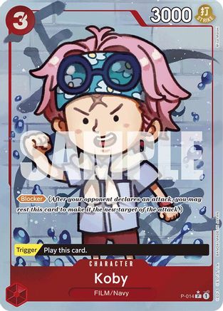 Koby (Full Art) (P-014) - Premium Booster -The Best- Foil - Single Cards