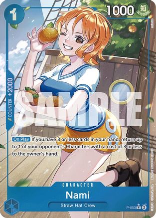 Nami (P-053) (Full Art) (P-053) - Premium Booster -The Best- Foil - Single Cards