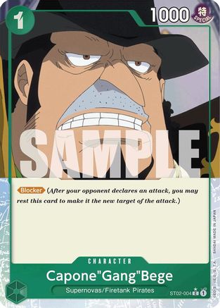 Capone"Gang"Bege (ST02-004) (Full Art) (ST02-004) - Premium Booster -The Best- Foil - Single Cards