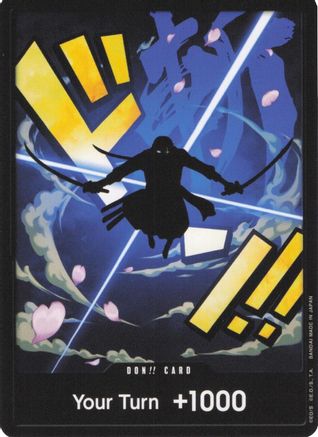 DON!! Card (Zoro) - Premium Booster -The Best- Foil - Single Cards