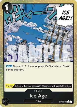 Ice Age (Textured Foil) (OP02-117) - Premium Booster -The Best- Foil - Single Cards