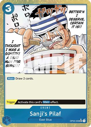 Sanji's Pilaf (Textured Foil) (OP03-056) - Premium Booster -The Best- Foil - Single Cards