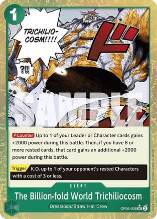 The Billion-fold World Trichiliocosm (Textured Foil) (OP06-038) - Premium Booster -The Best- Foil - Single Cards