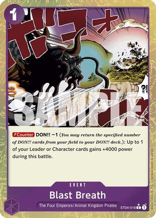 Blast Breath (Textured Foil) (ST04-016) - Premium Booster -The Best- Foil - Single Cards