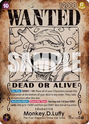 Monkey.D.Luffy (Wanted Poster) (OP05-119) - Emperors in the New World - One Piece - Single Cards